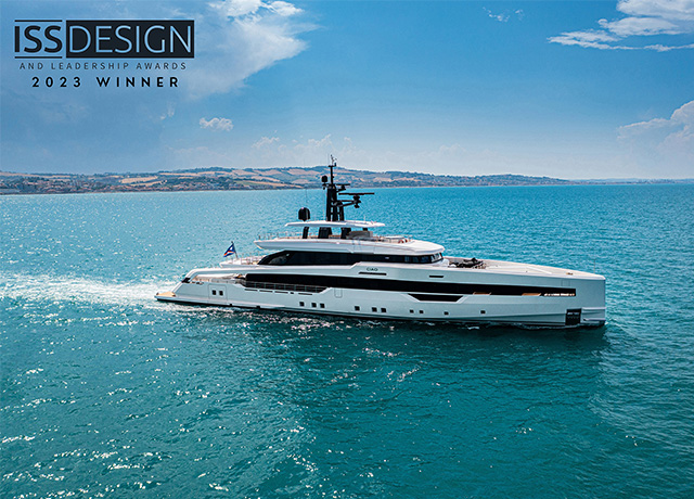 CRN M/Y CIAOスーパーヨット ISS Design and Leadership Awards 2023で受賞。