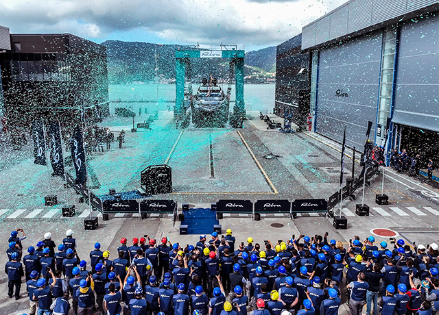 Le Groupe Ferretti inaugure officiellement le chantier naval de La Spezia, complètement rénové.